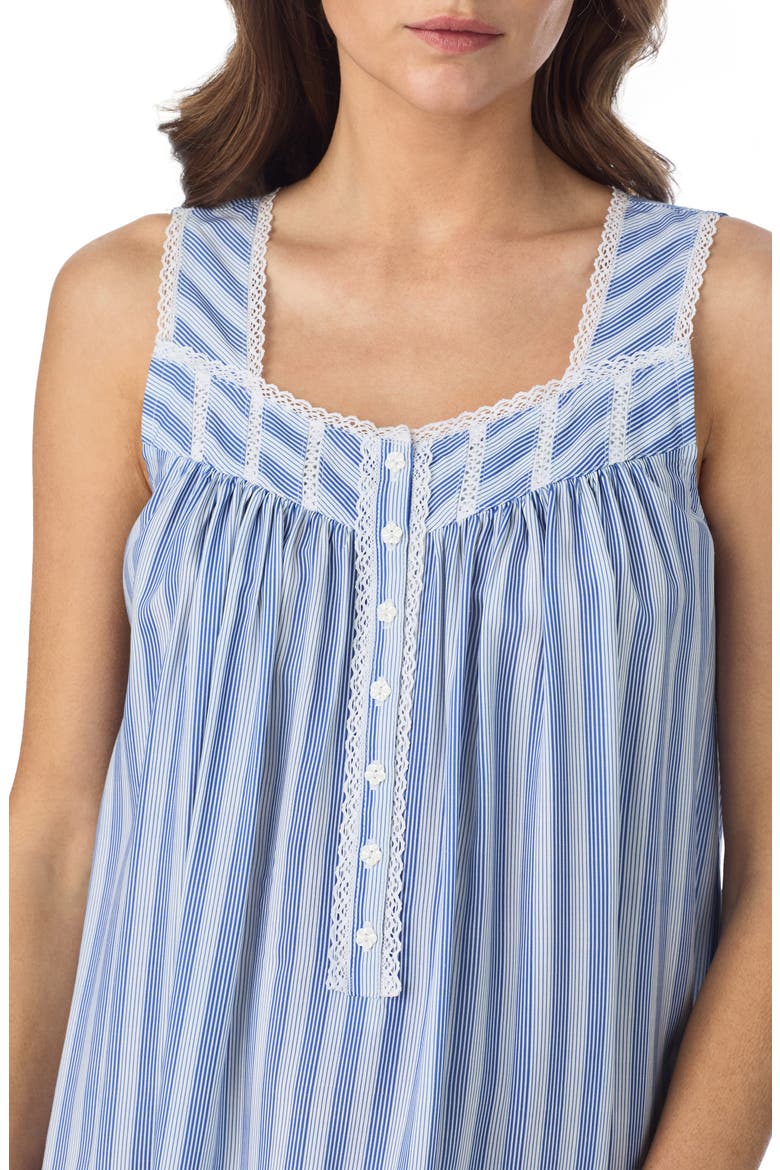 Striped Lace Trim Short Chemise, Alternate, color, STRIPES