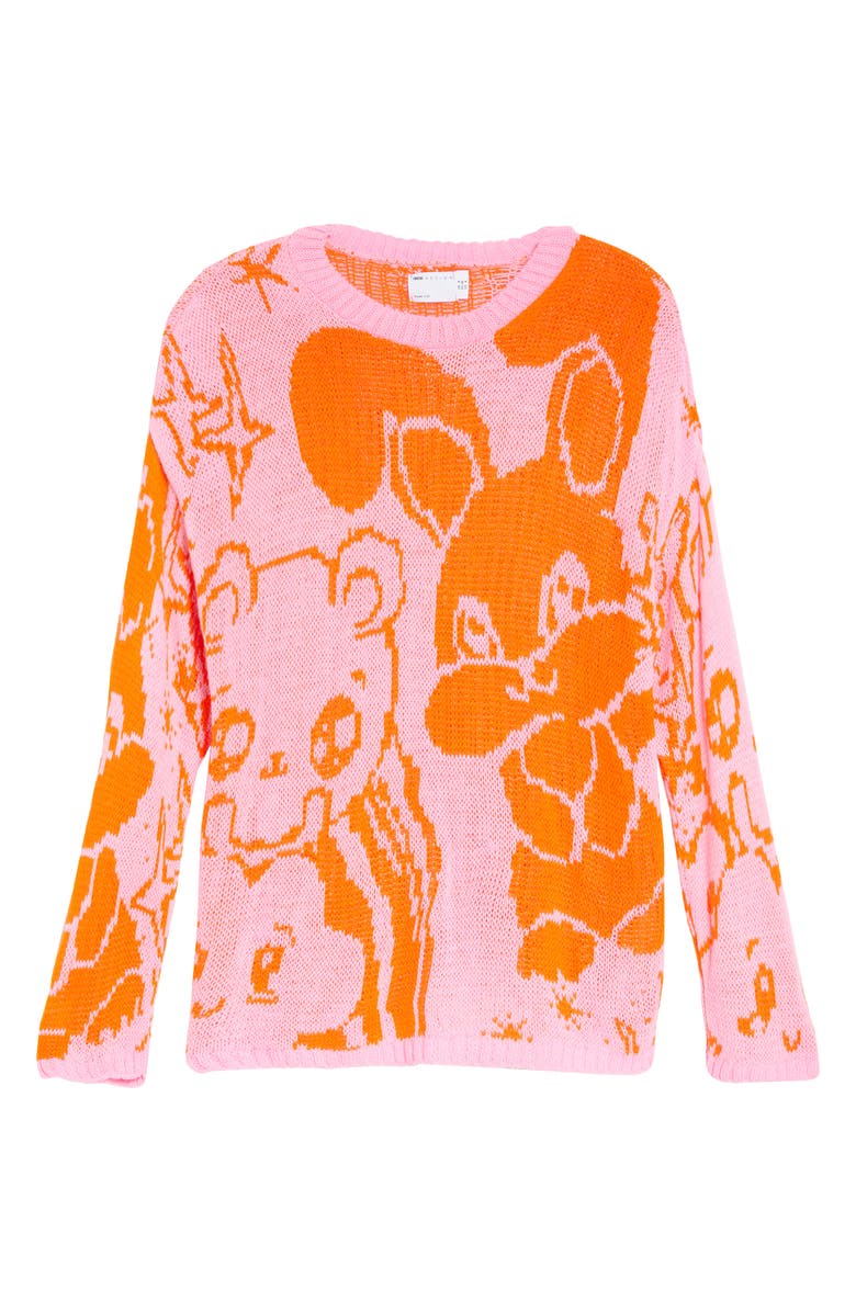 ASOS DESIGN Oversize Anime Sweater, Alternate, color, 