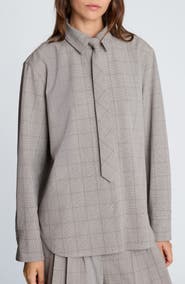 Kenneth Cole Plaid Shirt with Tie