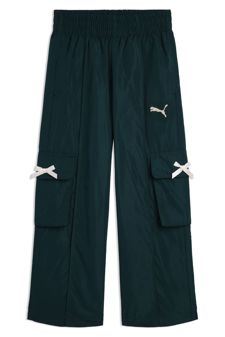 Kids' Bow Society Woven Cargo Pants, Main, color, MIDNIGHT T