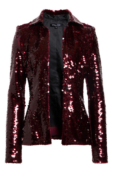 Sequin Button Down Shirt