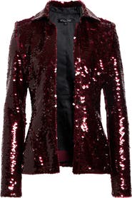 LaQuan Smith Sequin Button Down Shirt