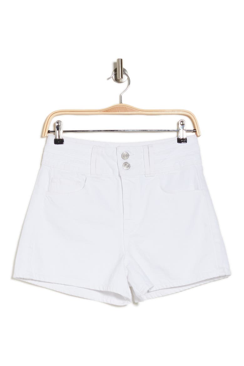 Triple Binding Cotton Shorts, Alternate, color, BLANC