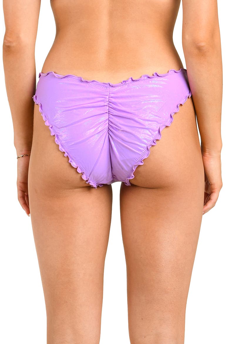 Iridescent Merrow Bikini Bottoms, Alternate, color, VIOLET