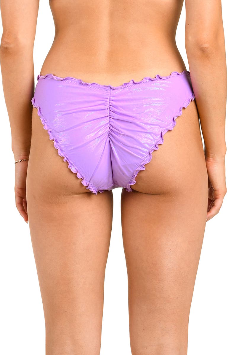 Citrus Iridescent Merrow Bikini Bottoms, Alternate, color, Violet