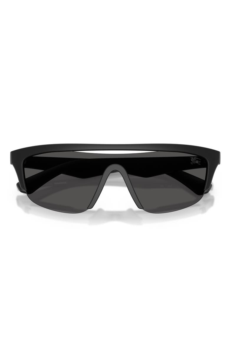 Burberry 40mm Irregular Sunglasses, Alternate, color, Matte Black/Dark Grey