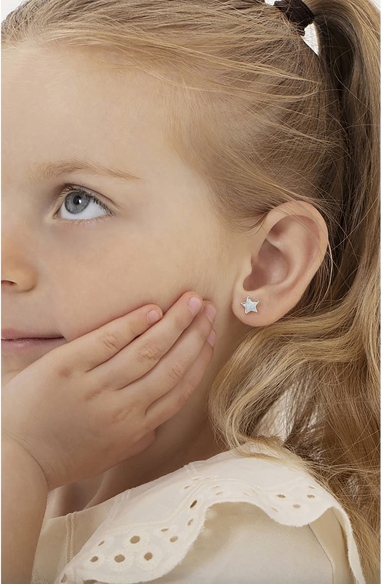 In Season Jewelry Sparkle Star Earrings, Alternate, color, Opal