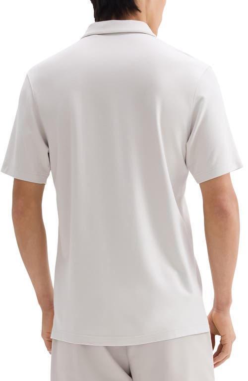 Theory Ryder Zip Polo In Fog