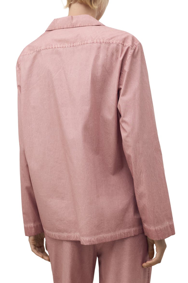 Garment Dyed Button-Up Shirt, Alternate, color, MEDIUM PINK