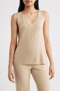 Anne Klein Double V-Neck Sweater Tank