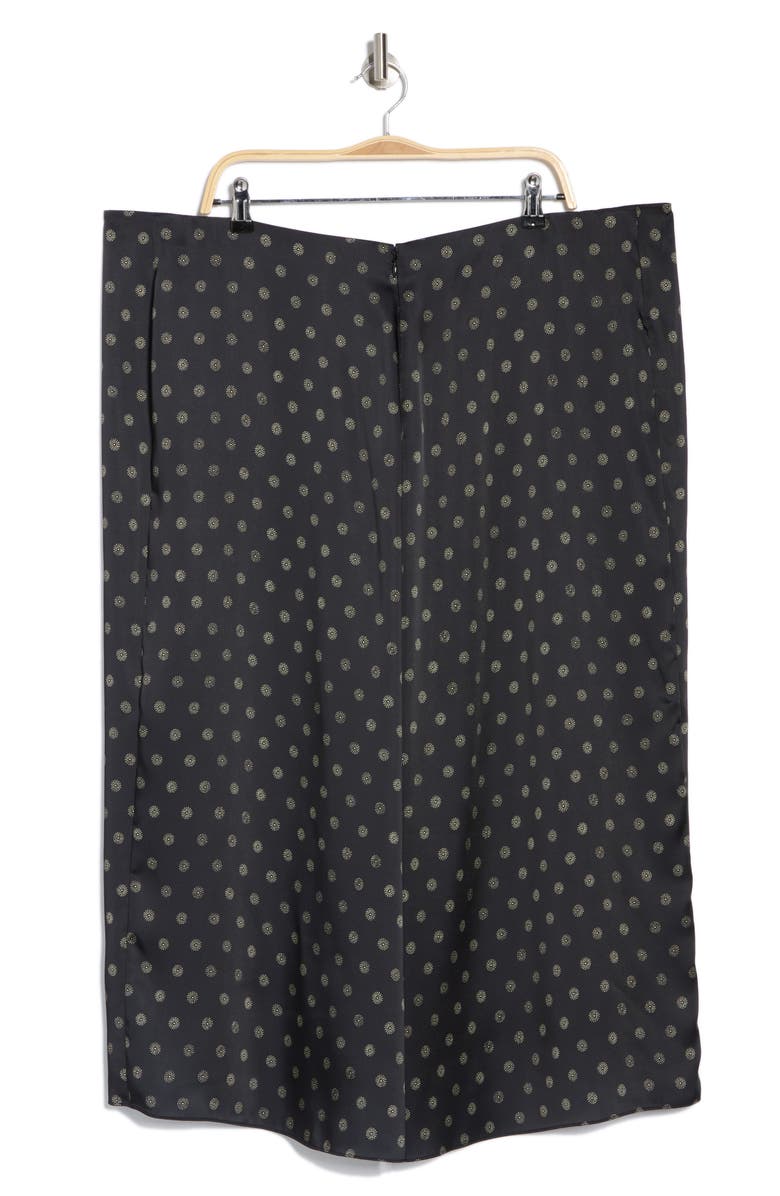 Vince Sun Dot Draped Slip Skirt, Alternate, color, Black