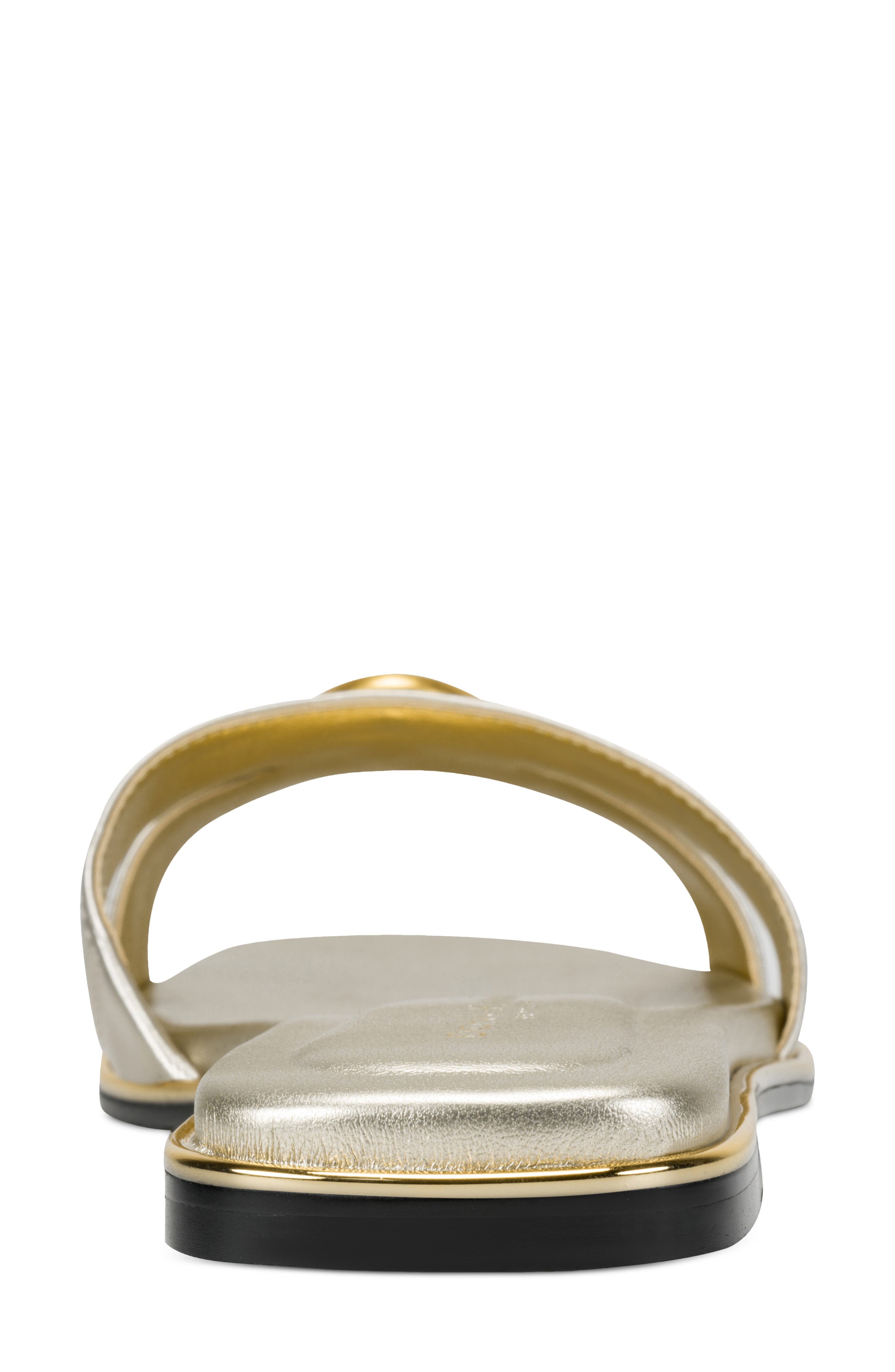 DKNY Halo Slide Sandal, Alternate, color, White Gold
