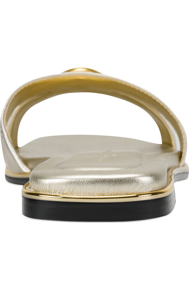 DKNY Halo Slide Sandal, Alternate, color, White Gold