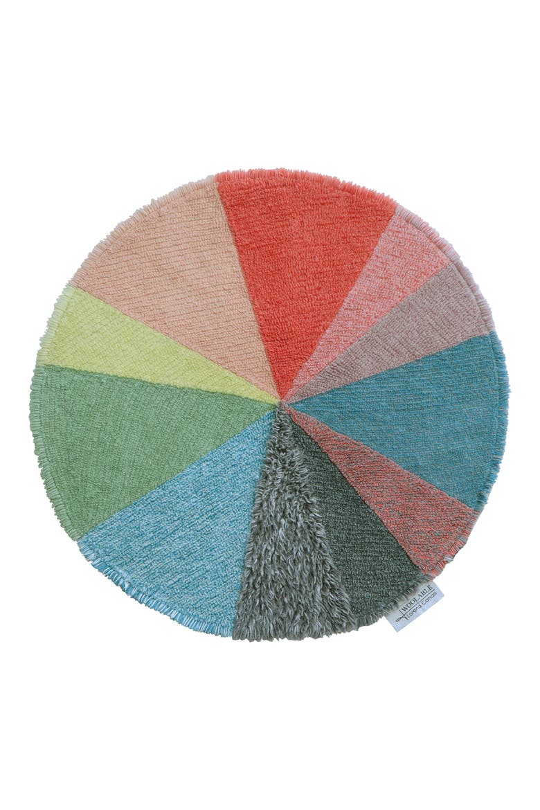 Pie Chart Rug, Main, color, PINK MULTI