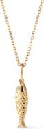 Ana Luisa Solid Yellow Gold - Gold Fish Necklace