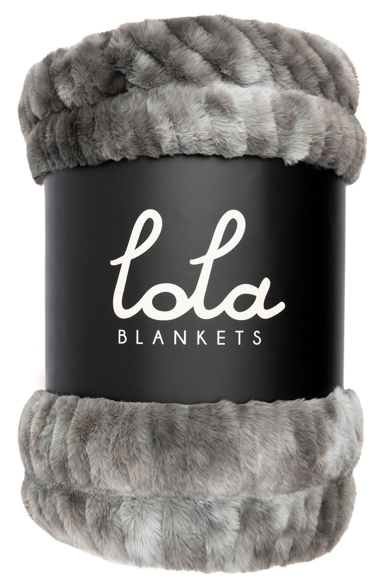 LOLA BLANKETS Original Throw Blanket, Alternate, color, Smoky Skies