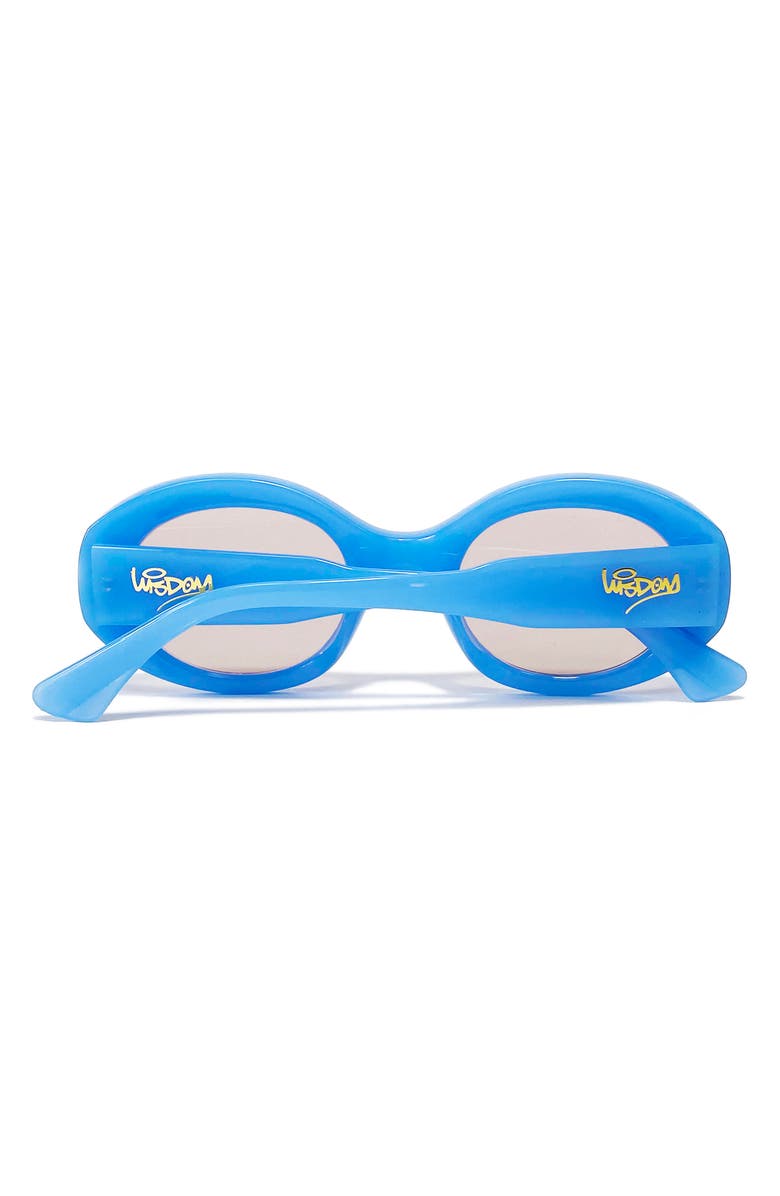 Wisdom Frame 16 Round Sunglasses, Alternate, color, Blue
