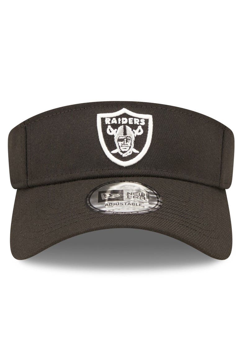 Men's New Era Black Las Vegas Raiders 2022 Sideline Historic Adjustable Visor, Alternate, color, Black