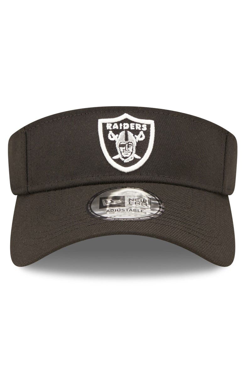New Era Men's New Era Black Las Vegas Raiders 2022 Sideline Historic Adjustable Visor, Alternate, color, 