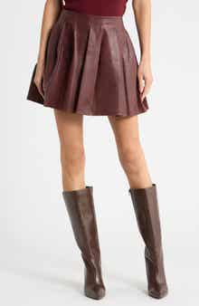 Bryar Leather Miniskirt