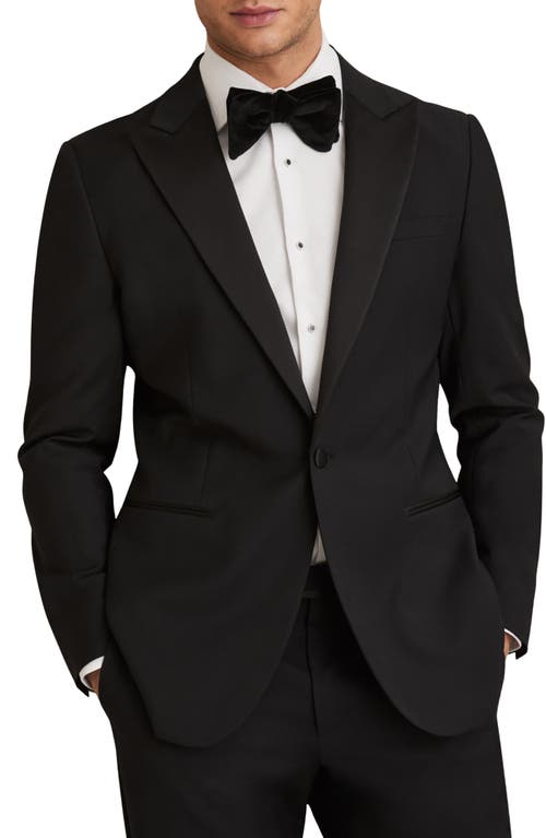 Reiss White Slim Fit Cotton Double Cuff Dinner Shirt In White