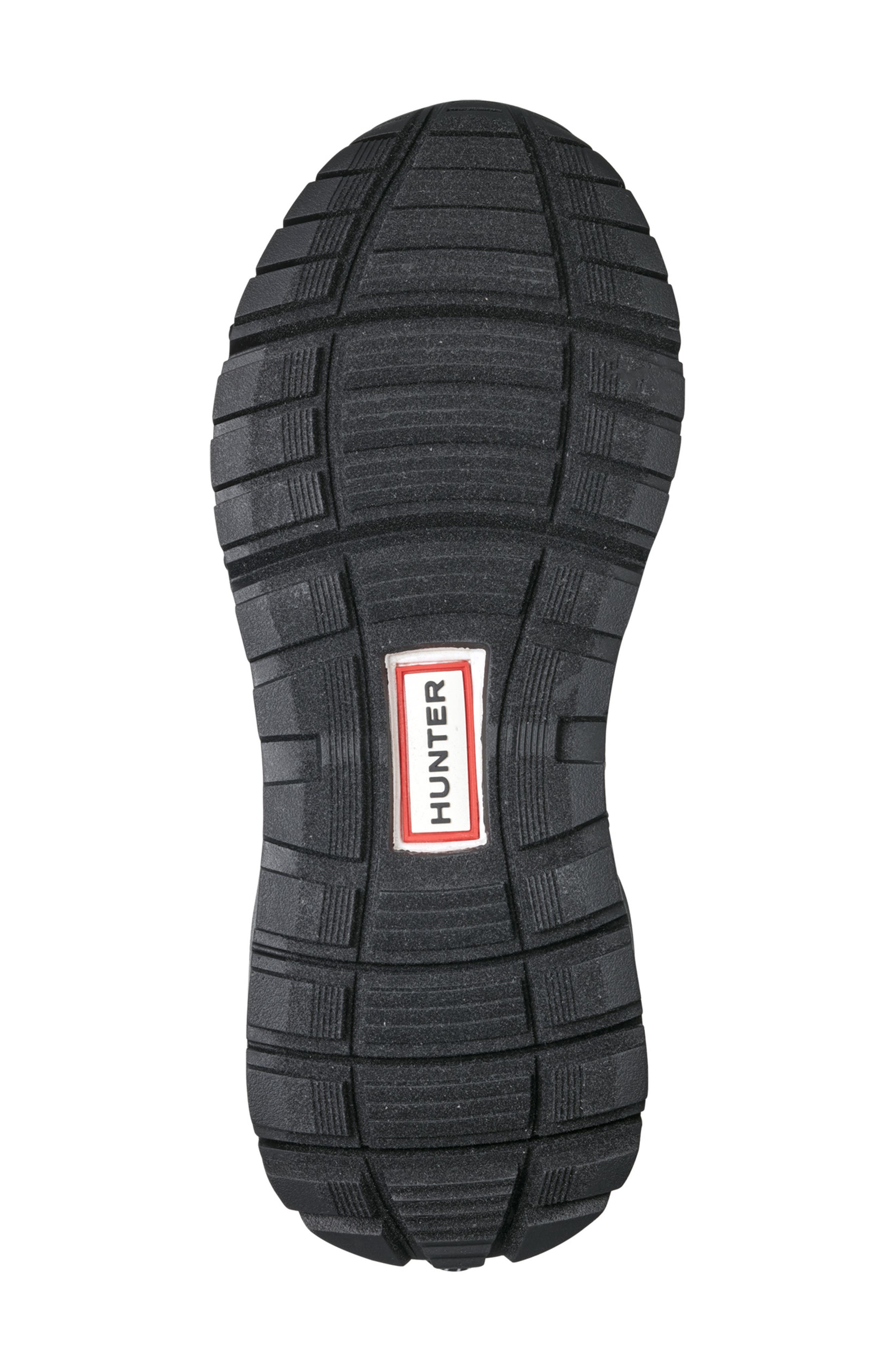 Hunter Annes Waterproof Faux Fur Lined Puffer Boot, Alternate, color, Black