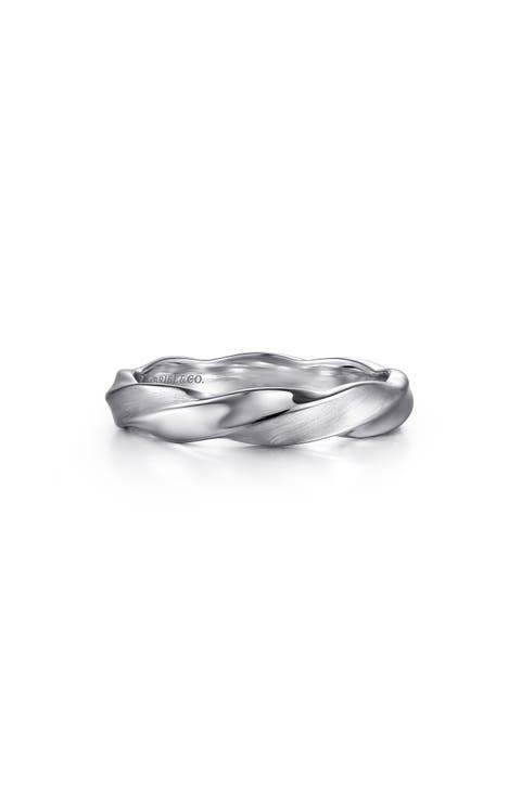 Meridian Sterling Silver Twisted Band Ring