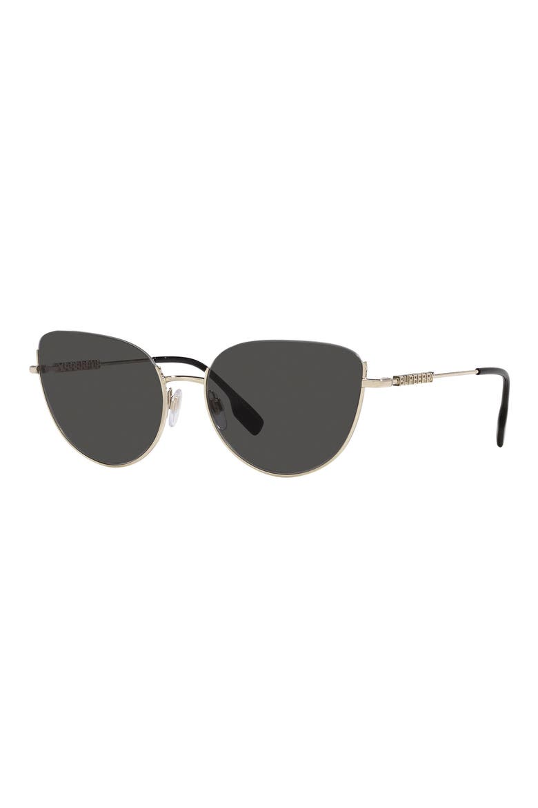 Harper 58mm Cat Eye Sunglasses, Alternate, color, DARK GREY