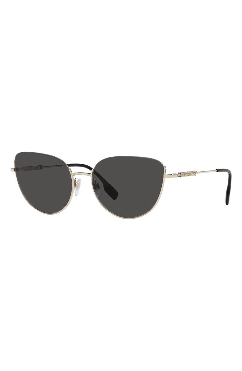 Burberry Harper 58mm Cat Eye Sunglasses, Alternate, color, Dark Grey