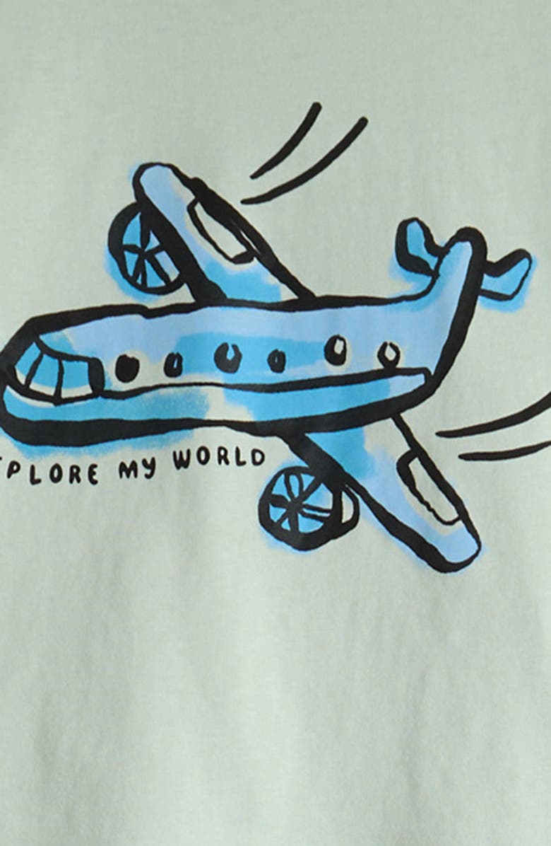 NEXT Kids' 6-Pack Transport Assorted T-Shirts & Joggers Set, Alternate, color, Blue/Brown/White