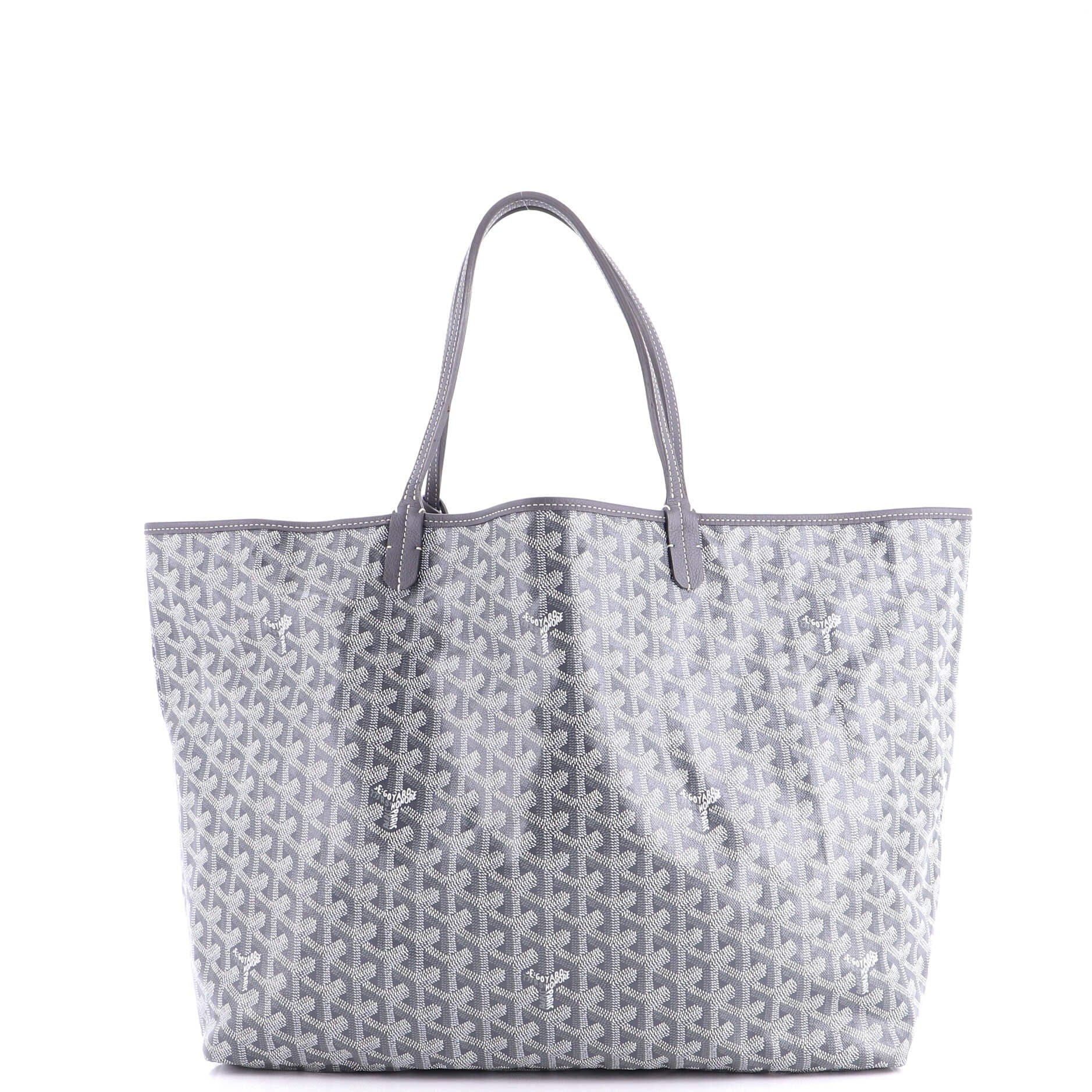 Pre-Owned Goyard Saint Louis Tote Coated Canvas GM, Alternate, color, Gray
