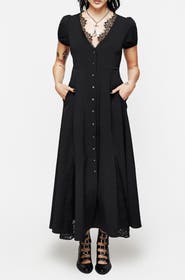Disturbia Taissa Lace Button Up Midaxi Dress