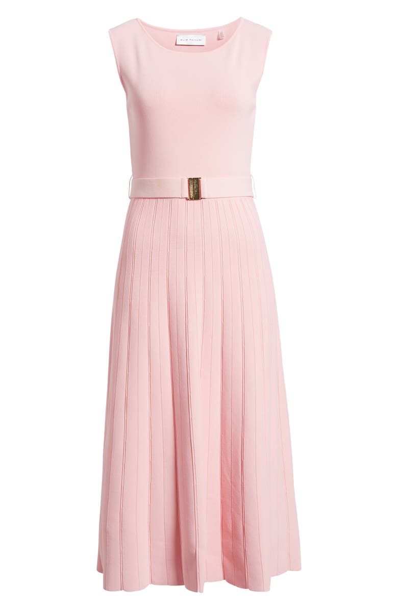 Elie Tahari The Sumner Sleeveless Knit Midi Dress, Alternate, color,