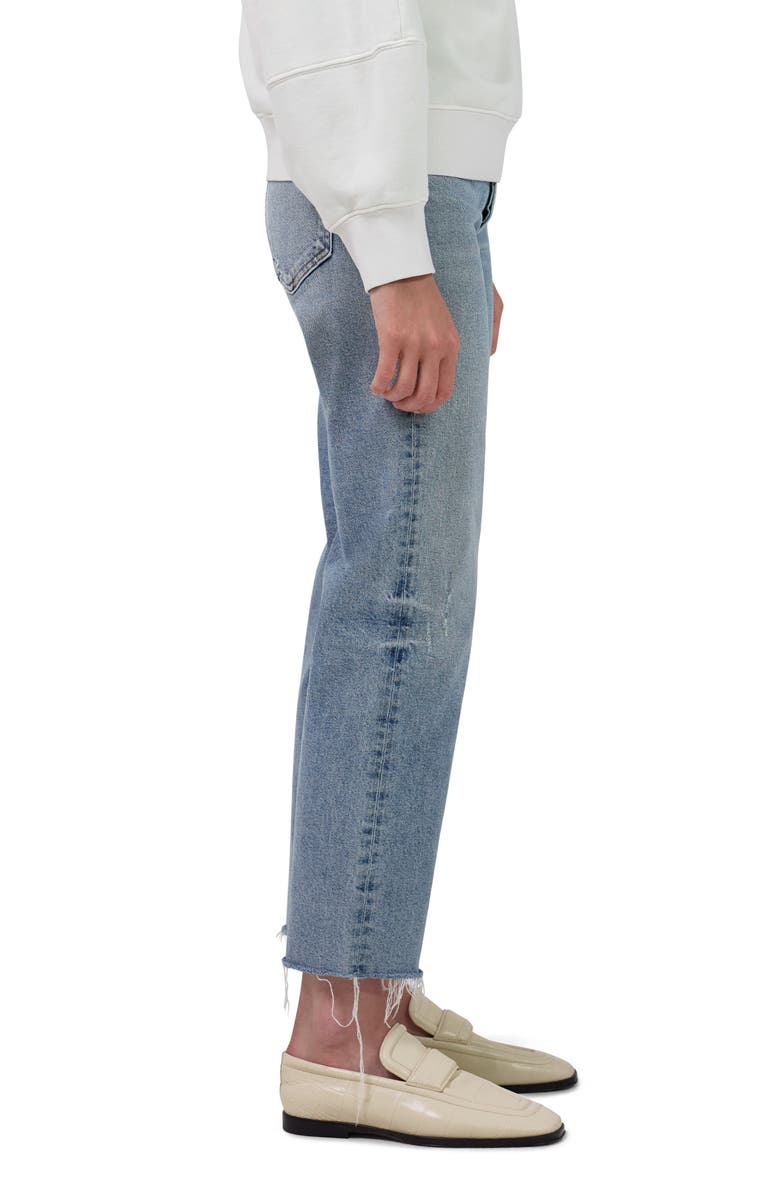 Citizens of Humanity Florence High Waist Wide Straight Leg Jeans, Alternate, color, 