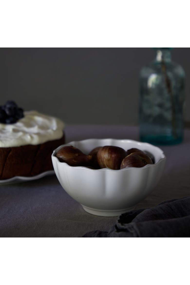 Rosa Set/6 cereal bowls, Alternate, color, White