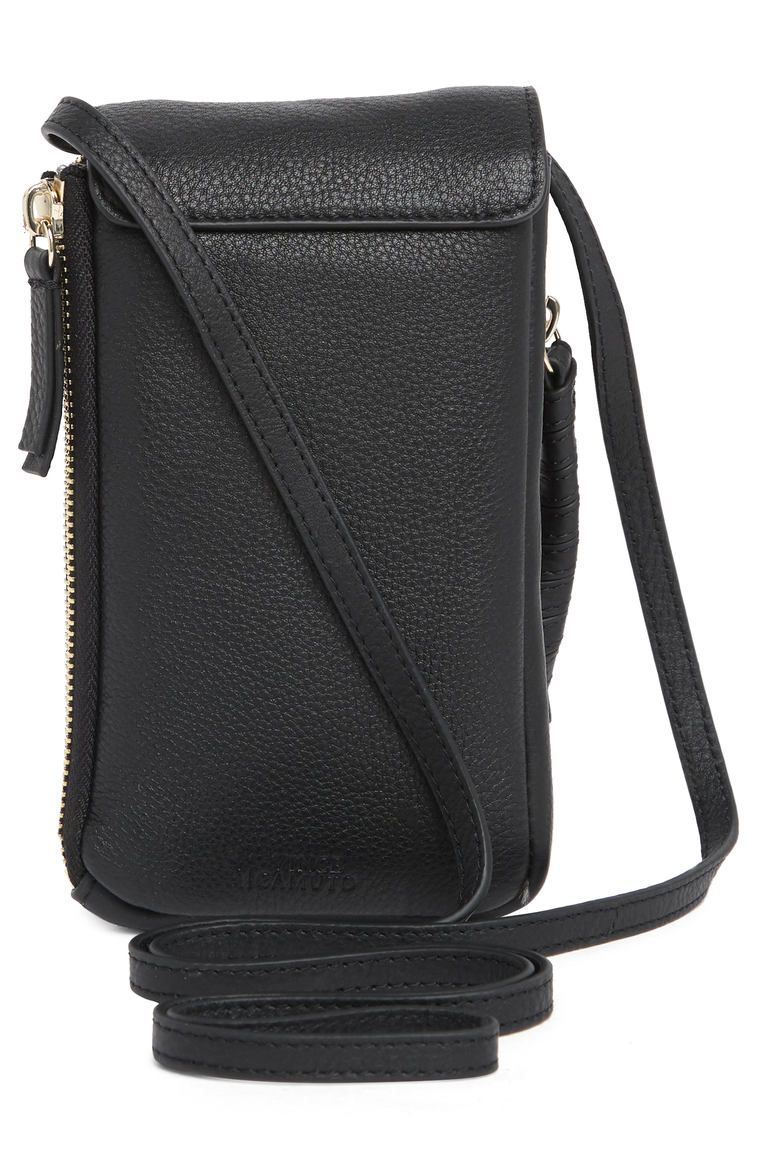 Vince Camuto Cory Leather Phone Crossbody Bag, Alternate, color, 