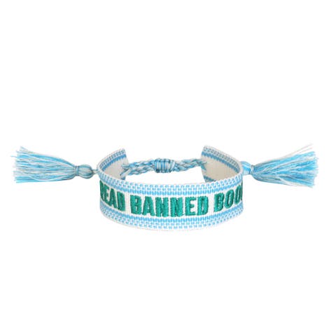 Book Club Themed Embroidered Bracelets - Choose from 8 Style Options