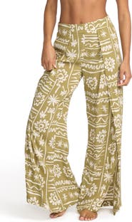 Billabong Split Spirit Floral Wide Leg Pants