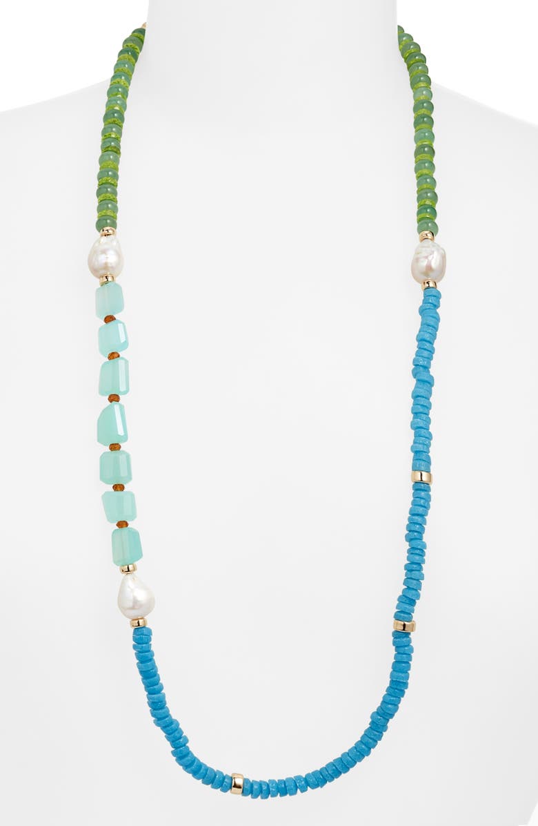 Lizzie Fortunato Cabana Beaded Necklace, Alternate, color,