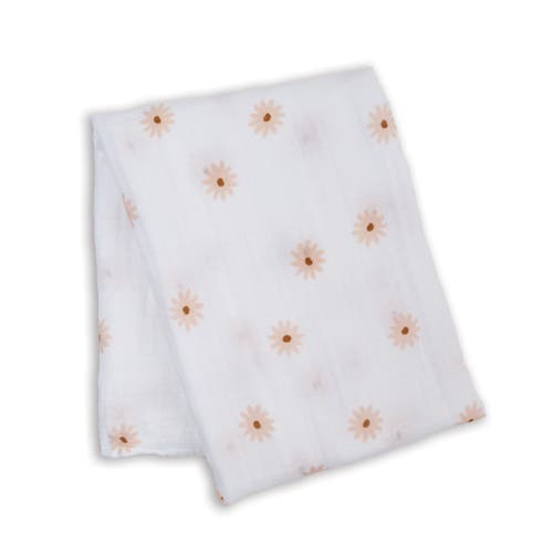Lulujo Cotton Muslin Swaddle In Daisies