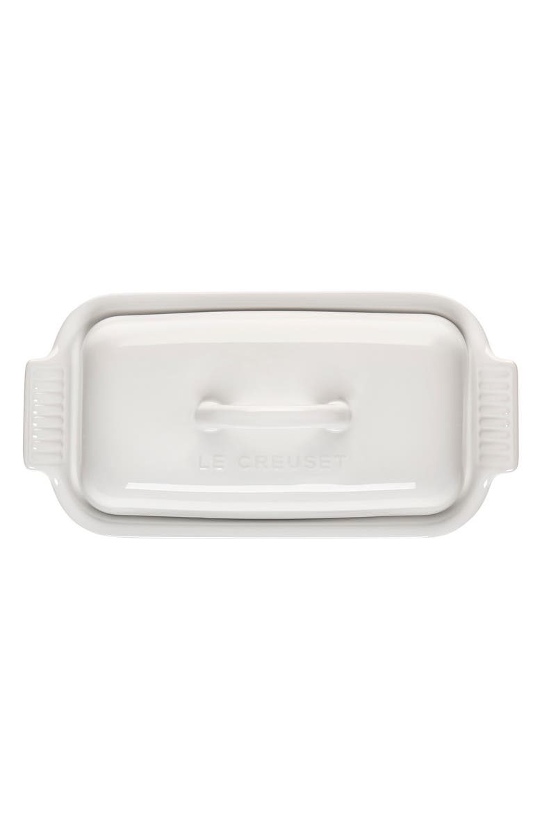 Le Creuset Heritage Butter Dish, Alternate, color, White