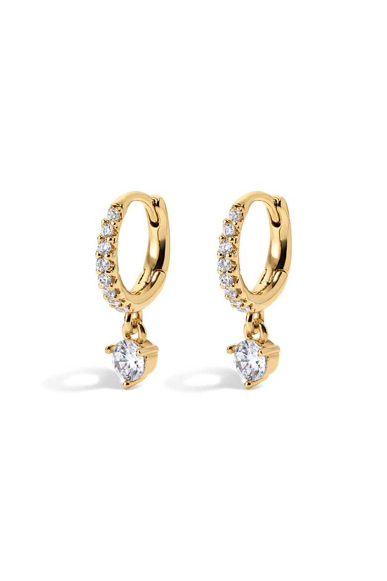 Wesley Earrings, Main, color, Gold