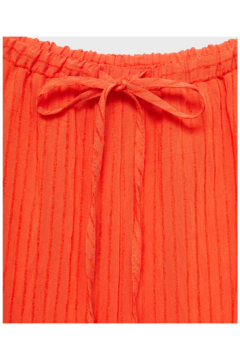 Crinkled Wide Leg Drawstring Pants, Alternate, color, ORANGE