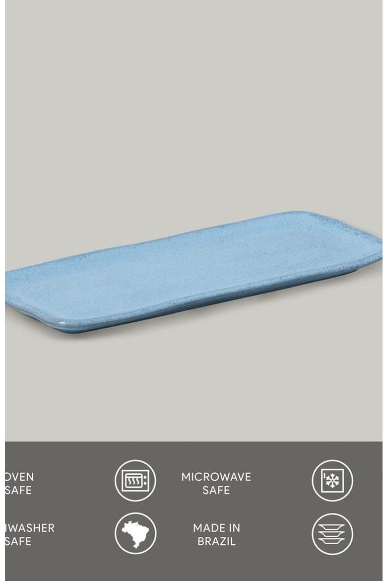 Rectangular Platter Small Set of 4, Alternate, color, Breeze