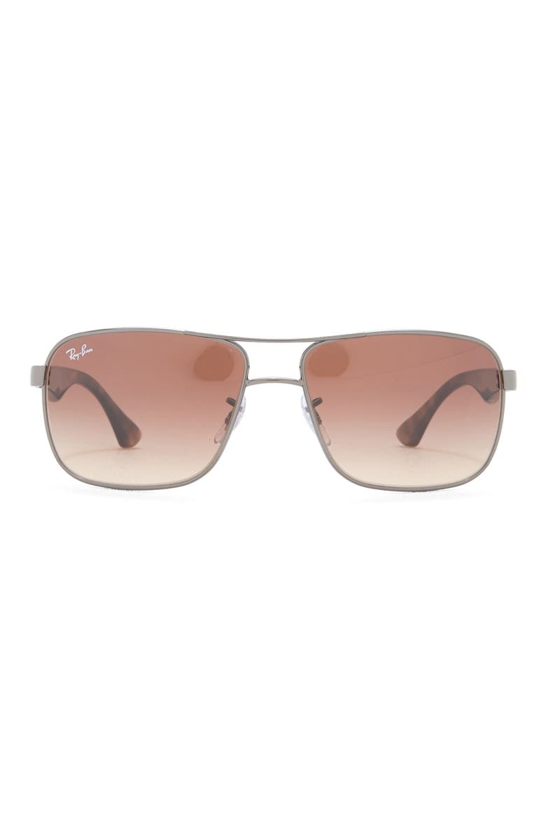 59mm Navigator Sunglasses, Main, color, GUNMETAL