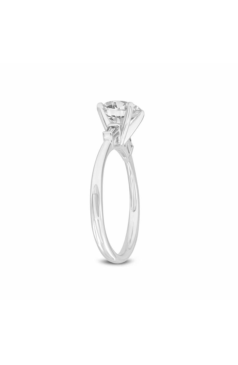 LuvMyJewelry Alina 14K White Gold Round Cut Lab Grown Diamond 3 Stone Engagement Ring - 1.4 cts, Alternate, color, 14K White Gold