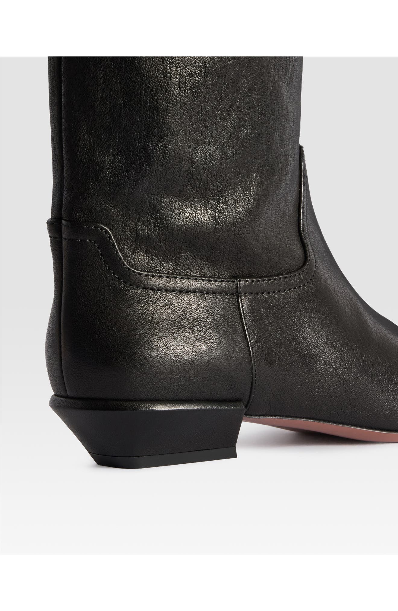 Bettina Leather Knee High Boot, Alternate, color, BLACK