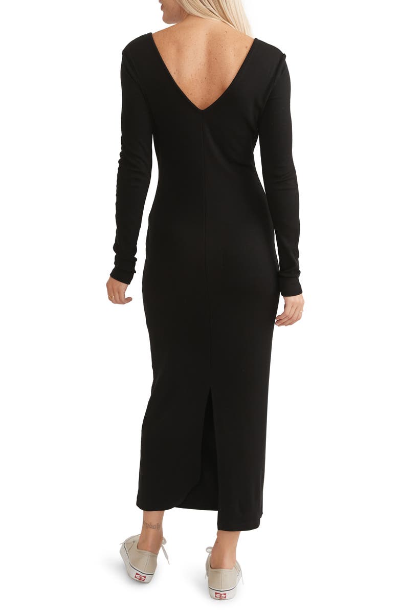 Marine Layer Lexi Long Sleeve V-Neck Dress, Alternate, color, 