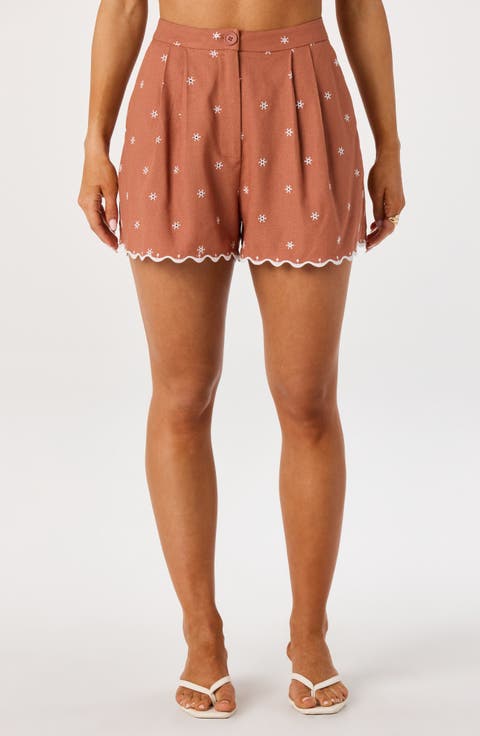 Justina Embroidered Shorts