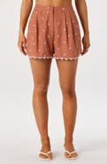 ASTR the Label Justina Embroidered Shorts